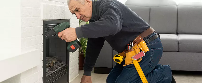 New Indoor Fireplace Installation in Clinton, Maryland